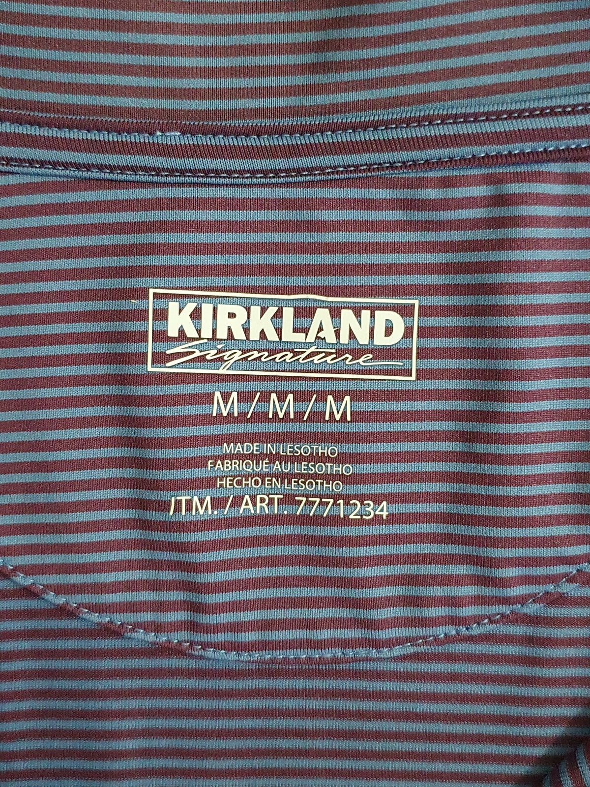 Kirkland Signature Striped Polo