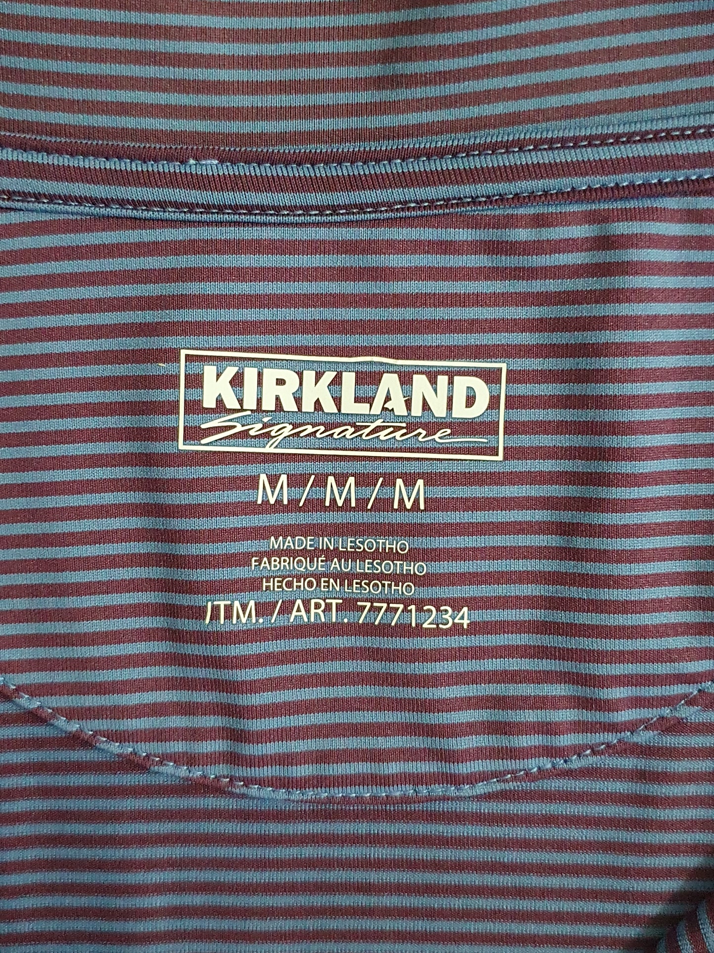 Kirkland Signature Striped Polo