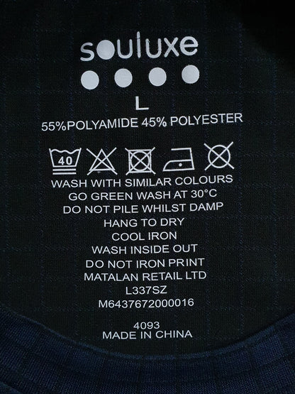 Souluxe indigo textured grid