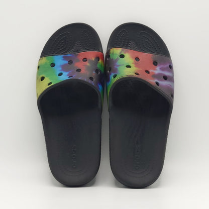 Crocs Tie-Dye Graphic Slides