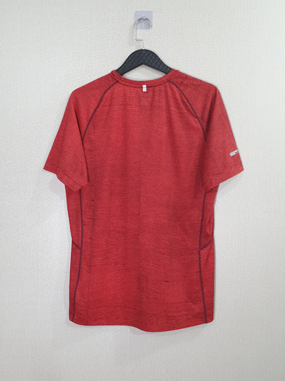 Nike Red & Maroon Striped Miller SS