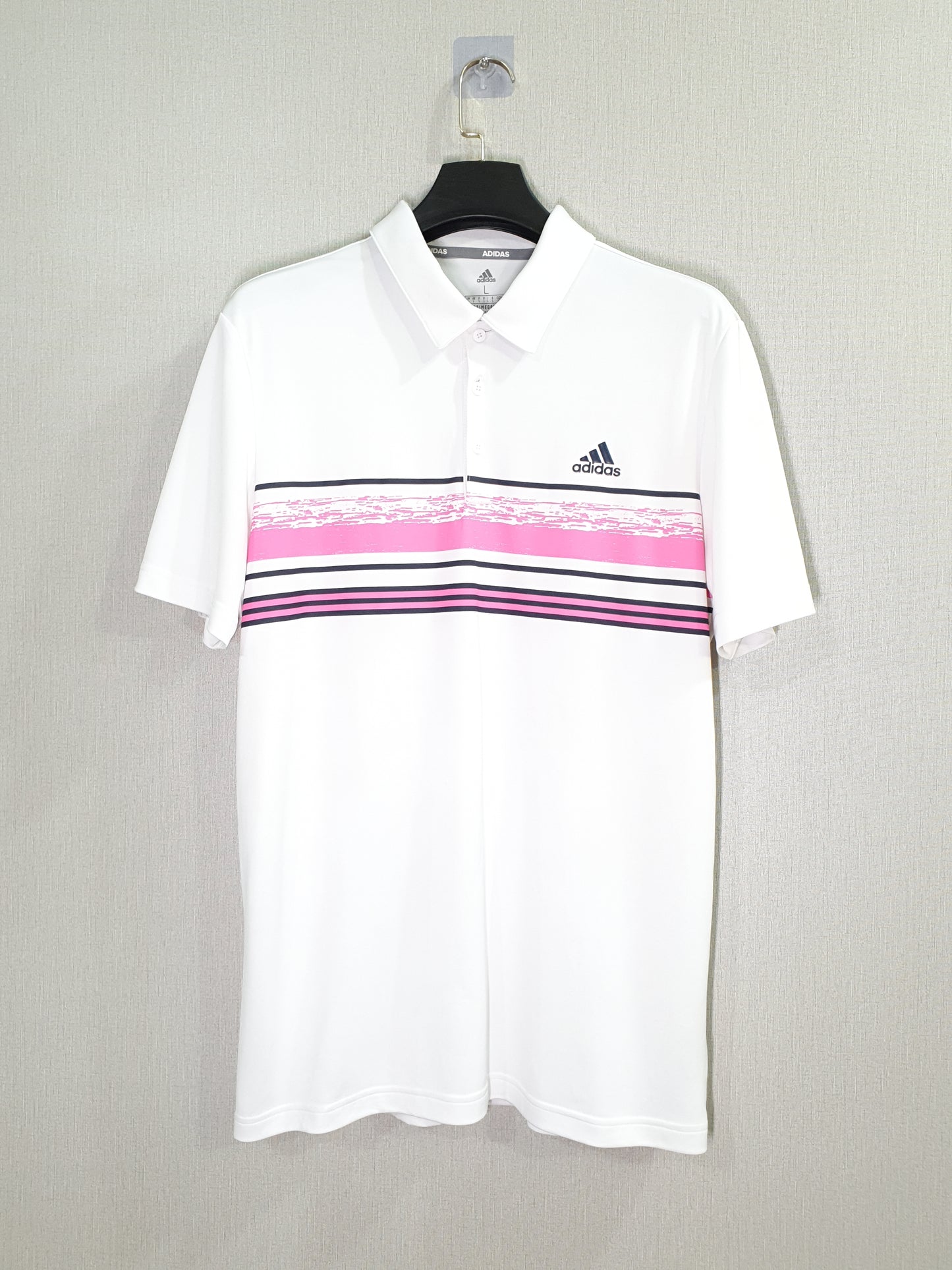 Adidas novelty core stripe polo