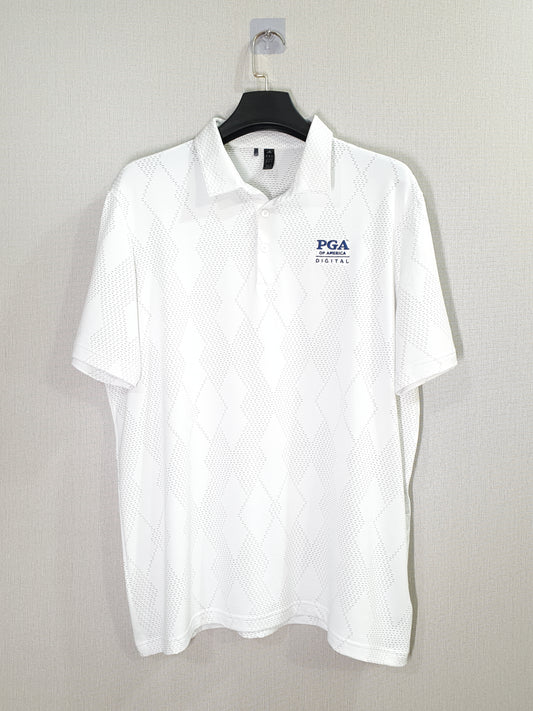 Adidas Ultimate365 Diamond Jacquard Textured Performance Polo