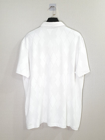 Adidas Ultimate365 Diamond Jacquard Textured Performance Polo