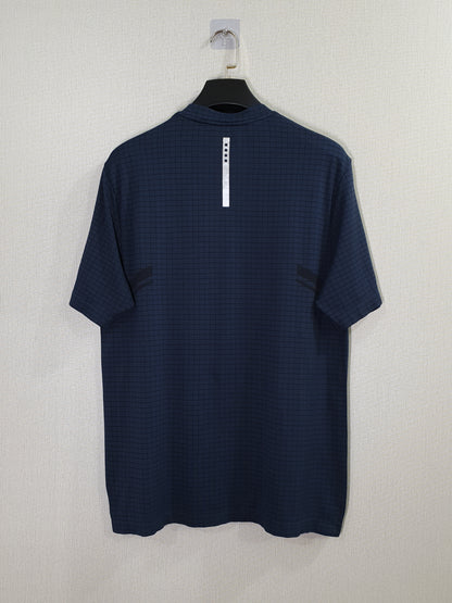 Souluxe indigo textured grid