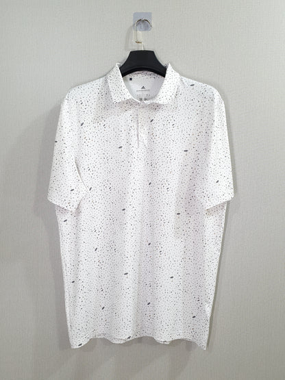 ADIDAS FLAG-PRINT GOLF Polo