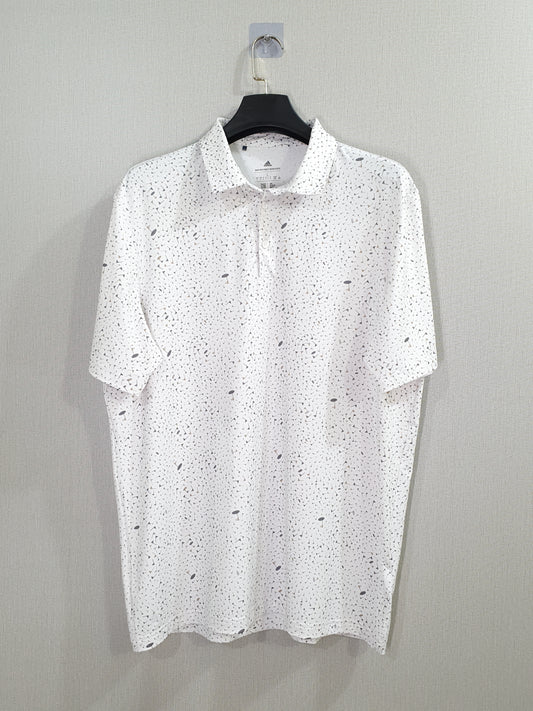 ADIDAS FLAG-PRINT GOLF Polo