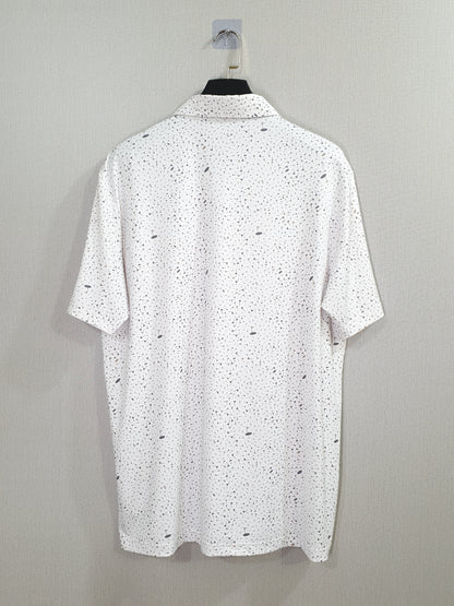 ADIDAS FLAG-PRINT GOLF Polo