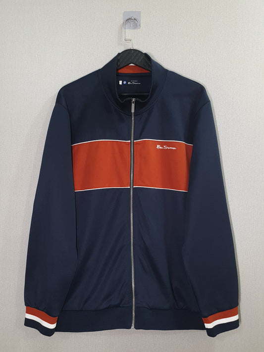 Ben Sherman colour block zip through track jacket