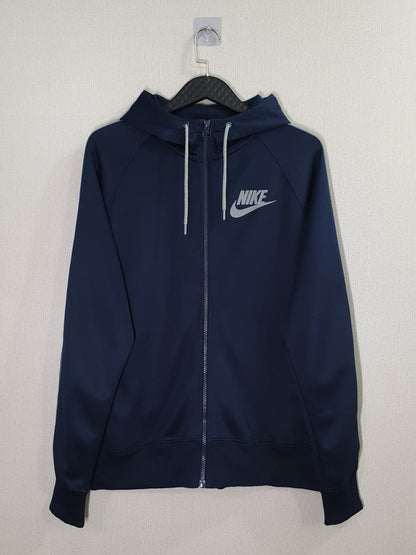 Nike zip-up track jacket with a hood