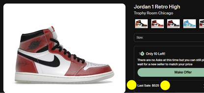 Nike Jordan 1 Retro High Trophy Room Chicago